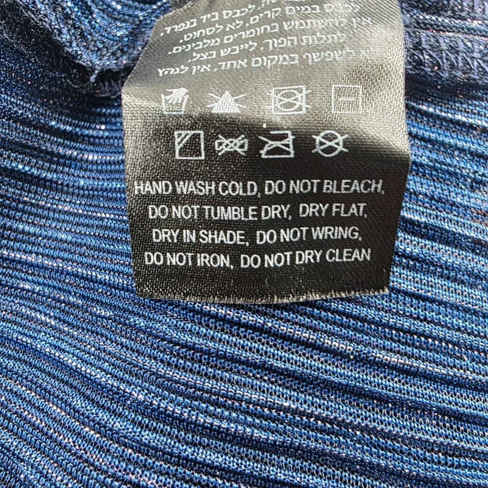 Sabina Musayev Sheer Navy Dress M - Picture 5 of 15